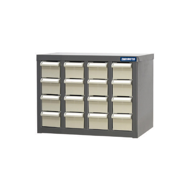 TRADEMASTER PARTS CABINET METAL A8 16 DRAWERS 466W X 222D X 350H